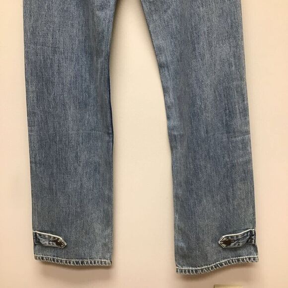 Sandrine Rose Womens Blue Distressed Medium Wash High Rise Pockets Denim 26 New‎ - Picture 7 of 11